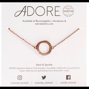 Adore Organic Circle Bracelet in Rose Gold